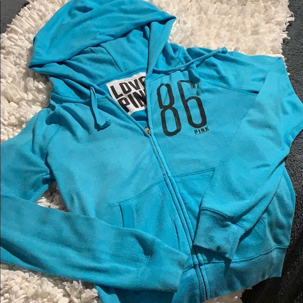 VICTORIAS SECRET PINK Zip up Hoodie Sz:S